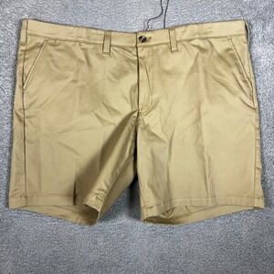 Sonoma Flat-Front Shorts Mens 52 Tan NEW Flexwear Stretch Chino Big and Tall